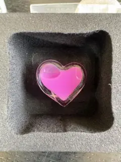 Pylones ハート型 ガラスリング ライトピンク フランス雑貨