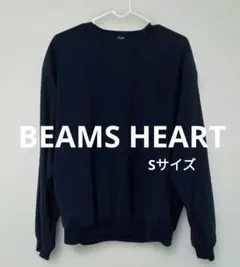 BEAMS HEART　ネイビーのポケット付き薄いカットソー
