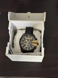 DIESEL クロノグラフ腕時計 黒金