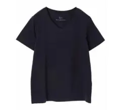 ネイビー Vネック 半袖Tシャツ　イーハイフンのサムネイル
