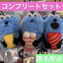 パペットスンスン×スシロー 指人形マスコット コンプリートセット 海老 鮪 玉子