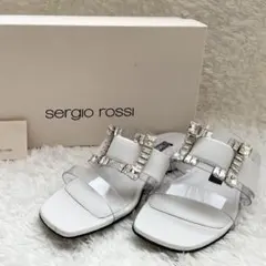 Sergio Rossi ビジュー装飾スライドサンダル　未使用 新品未使用 セルジオロッシ ビジュー サンダル - メルカリ
