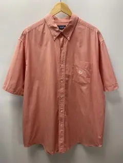 CHAPS RALPH LAUREN 細チェック半袖シャツ 2XL
