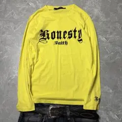 archive print long sleeve swag y2k 黄