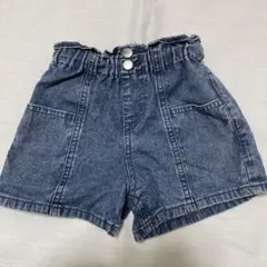 プティマイン　デニムパンツ　半ズボン　90