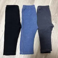 UNIQLO ユニクロ 無地パンツ３点セット80cm
