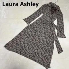 LauraAshley ローラアシュレイ　ワンピース　ロング丈　長袖　総柄　M