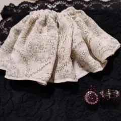 大判シュシュとキラキラミニヘアクリップのセット