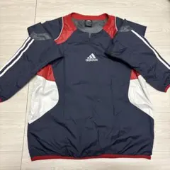 adidas ハーフジップ長袖ピステ Lサイズ