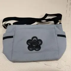 【マリークワント】 定価12,100円　デイジー ブルーグレー ショルダーバッグのサムネイル
