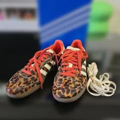 美品　adidas Samba OG W ヒョウ柄 6　ベイクルーズ