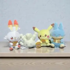ポケモン　ポケピース ぬいぐるみ おいしいじかん　全4種セット