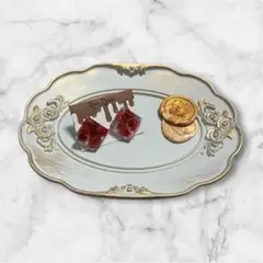 チョコレート風樹脂ピアス