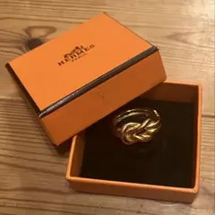 HERMES アタメスカーフリング✨美品✨ゴールド