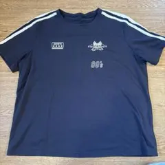 Dazy ロゴプリント 半袖Tシャツ ネイビー Lサイズ