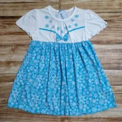 新品 未使用 アナと雪の女王 エルサ 半袖 チュール ワンピース 120