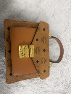 MCM ロゴプリント ハンドバッグ ブラウンのサムネイル
