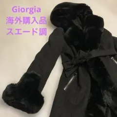 未使用】 Vesgioia ベスジョーヤ ファー ロングコート カルガンラム 