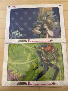 ジョジョ　一番くじ　ビジュアルデスクマット＆ステッカー