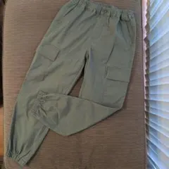 UNIQLO ジョガーパンツ　カーゴパンツ オリーブグリーン　カーキ　150美品