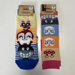 アンパンマン靴下 ブルー・ピンク(サイズ違い)のサムネイル