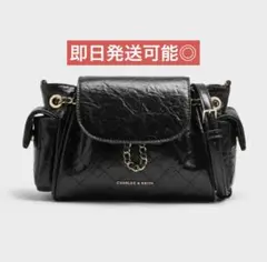 【最安値】CHARLES&KEITH Duo フロントフラップバックパック