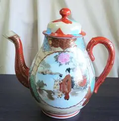 九谷焼 色絵 ティーポット 急須 陶磁器のサムネイル