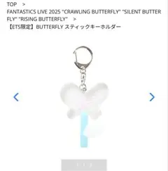 FANTASTICS ETS限定 BUTTERFLY スティックキーホルダー