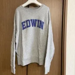 EDWIN グレー ロゴ スウェット Lサイズのサムネイル