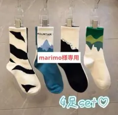 レディースソックス　4足セット　靴下　23〜23.5cm　ソックス　北欧　韓国