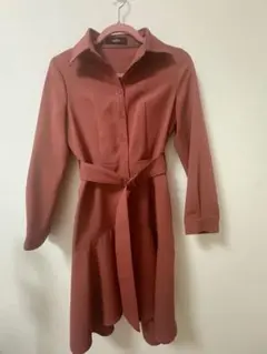 ブラウン シャツワンピース Mサイズ