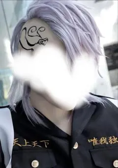 東京卍リベンジャーズ　三ツ谷隆　コスプレ　ウィッグ　タトゥー入りモヒカン