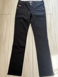 Lee cooperレディースパンツ 黒 M 刺繍入り 秋冬