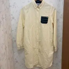 値下げしました！アーノルドパーマーのクリーム色 長袖シャツワンピース