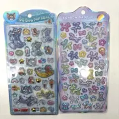 正規品　うるちゅるトムとジェリー　　正規品ボンボンドロップシールバルーンパステル