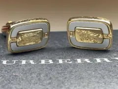 【新品未使用】Burberry カフリンクス ゴールド/グレー
