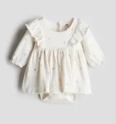 ○h&m 花柄 ボディースーツドレス○