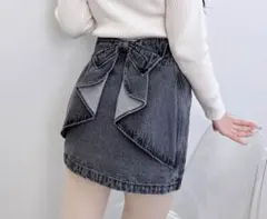 バックリボンデニムタイトスカート INGNI