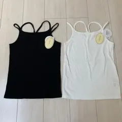 グリーンパークス　Petit Fleur 2wayリブキャミソール　2枚セットのサムネイル