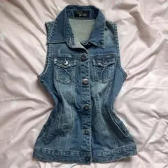 当時物 セシルマクビー デニムベスト 平成ギャルy2kグランジお兄系パンク男姫