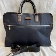 【使用感あり】ポールスミス　ビジネスバック　通勤通学　ナイロンレザー　2way