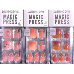 【新品】DASHING DIVA MAGIC PRESS ネイルチップ 3セット
