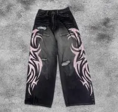 Jaded London デニム バギー Y2K