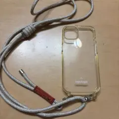 topologie クリア iPhone15用ソフトケース ストラップ付きのサムネイル