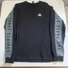 adidas 長袖Tシャツ ブラック　M