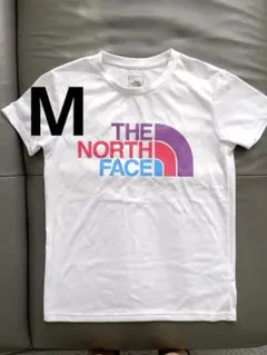 THE NORTH FACE Tシャツ ホワイト カラフルロゴ　レディース Mのサムネイル