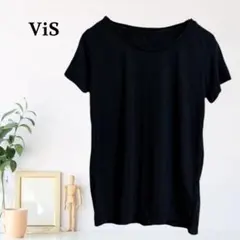 zC861【F】ViS Tシャツ/カットソー シンプル きれいめ 無地のサムネイル