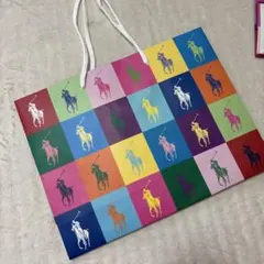 ラルフローレン カラフル馬ロゴのショッピングバッグ 中のサムネイル