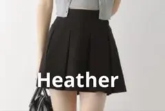 Heather ワイドプリーツミニスカート S