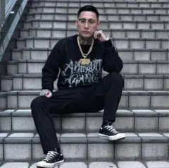 舐達麻 BUDSPOOL CLASSIC LOGO SWEATER ニット Lのサムネイル